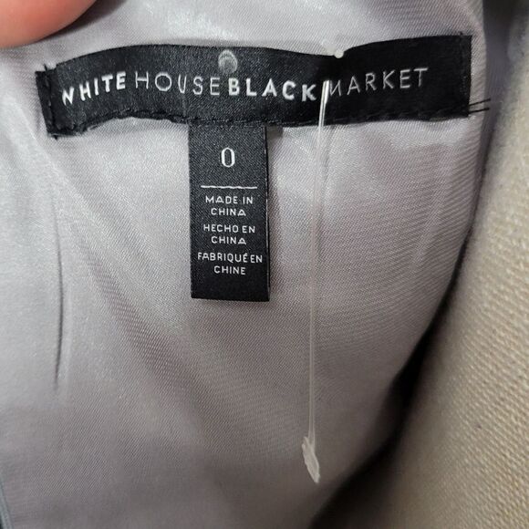 WHBM Metallic Lace Bell-Sleeve Shift Dress Women’s size 0 - Picture 13 of 14